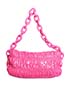 Vernice Gaufre Shoulder Bag, back view